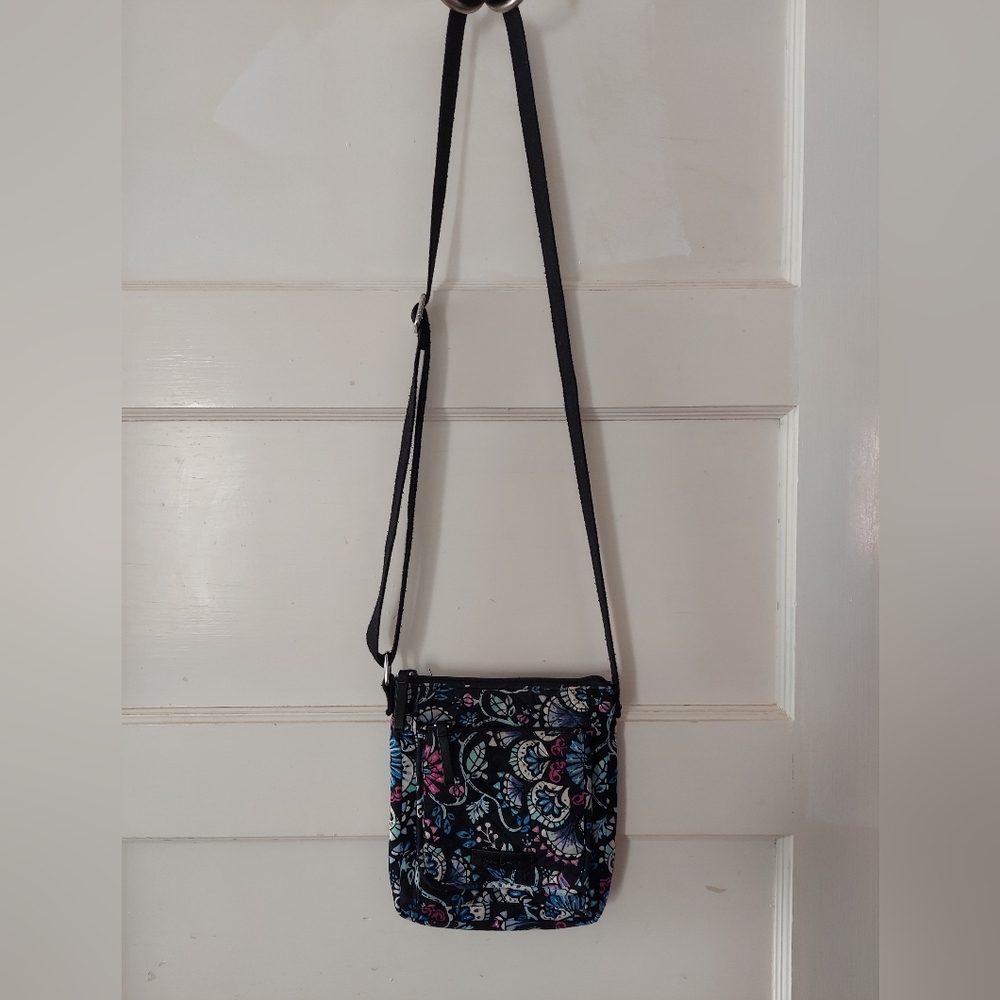 Vera Bradley Black Floral Crossbody Bag